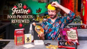 'Taste Testing 12 FESTIVE FOOD Products!! | SORTEDfood'