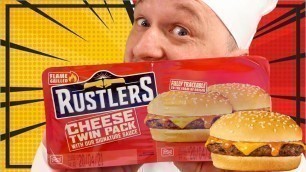 'RUSTLERS Burger CHEESE TWIN PACK | FOOD TEST'