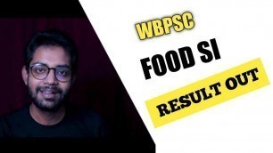 'Food SI Result Out - Check Official Website of WBPSC - pscwbapplication.in'