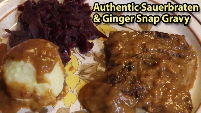 'HOW TO MAKE AUTHENTIC SAUERBRATEN WITH GINGERSNAP GRAVY | Julie\'s Kitchen'