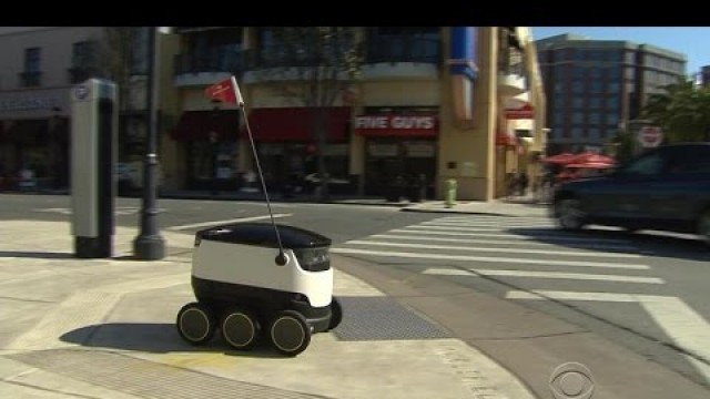 'Self-driving robots making food deliveries'