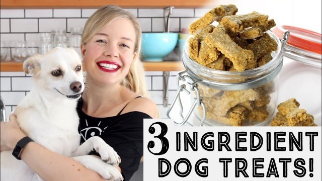 'Pumpkin & Peanut Butter Dog Treats - Just 3 Ingredients!'