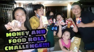 'MONEY FOOD ROLL CHALLENGE! | JAE HERRERA'