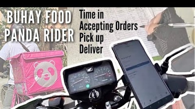 'Food Panda Rider Tagaytay Philippines/ actual Time In / Accepting Order / Pick Up / Delivery'