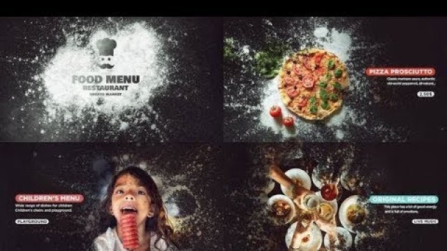 'Food Menu Restaurant Promo | After Effects template'