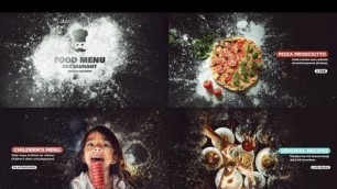 'Food Menu Restaurant Promo | After Effects template'