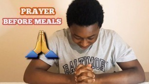 'PRAYER BEFORE MEALS| GRACE PRAYER BEFORE  EATING FOOD #shorts #shortsfired'