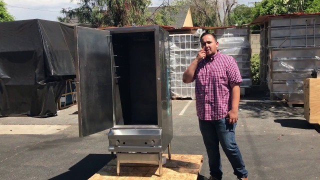 'CHINESE SMOKER OVEN WITH STAINLESS STEEL INTERIOR'