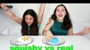 'SQUISHY VS COMIDA REAL . Ultimate SQUISHY FOOD VS REAL FOOD CHALLENGE'