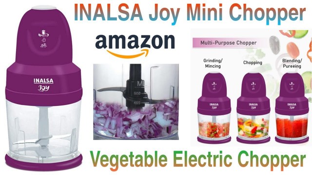 'INALSA 4 in 1 Joy Mini Chopper (250W) | Inalsa Electric chopper | How to use Vegetable Chopper |'