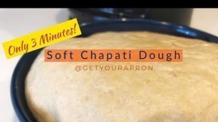 'How to knead Chapati/Roti dough in KitchenAid food processor | Mess-Free kneading in 3 minutes'