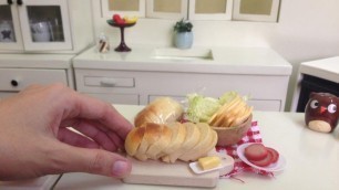 'Miniature Food Cooking: White Loaf Bread 흰 빵 白パン 白面包 ขนมปังขาว (functional cooking toy) (MiniFood)'