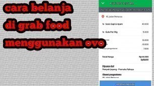 'cara belanja di grab food menggunakan ovo'