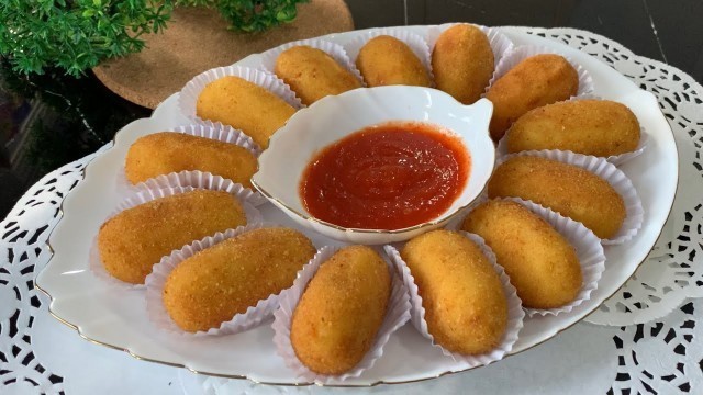 'RESEP KROKET KENTANG ENAK GURIH | BISA UNTUK FROZEN FOOD'