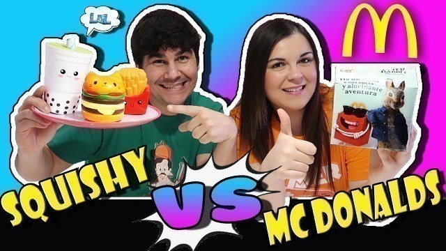 'SQUISHY vs Real Food McDonalds CHALLENGE 