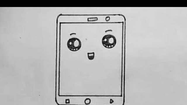 'How to draw a cute Phone. Mobile Phone. Smartphone. Cute Drawings.'