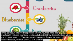 'How to lower creatinine levels in kidneys chart add some foods with antioxidants to the di'