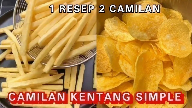 'Cara Simple Membuat Kentang Goreng Frozen Food dan Keripik Kentang Awet Renyah'