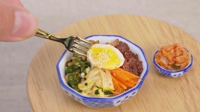 'Delicious Miniature Korean Bibimbap Recipe | So Yummy Miniature Food Cooking by Tiny Cakes'