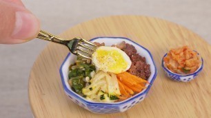 'Delicious Miniature Korean Bibimbap Recipe | So Yummy Miniature Food Cooking by Tiny Cakes'