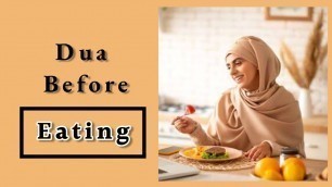 'Islamic dua before eating food | Dua before eating | Eating prayer Islam | hadith dot pk'