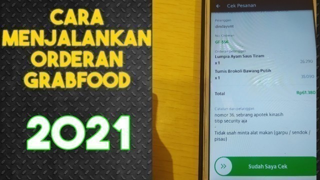 'cara menjalankan orderan grabfood'