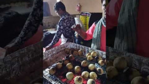 'See the flame Inside Batti Chokha Making in Lucknow#shorts#indianstreetfood#streetfood#foodie#trend'