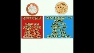 'Best food for Weight loss , chapathi vs Rice explained in Tamil. Reduce 10 kgs in 1 month tamil.'