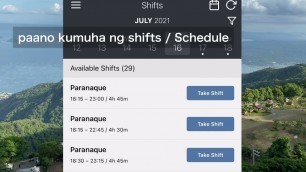 'Paano Kumuha ng shifts / schedule / Food Panda Rider Roadrunner app tutorial IOS'