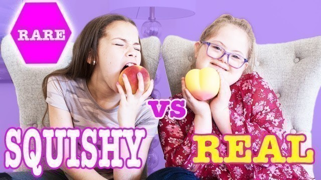 'RARE SQUISHY FOOD vs REAL FOOD CHALLENGE'