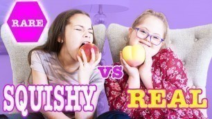 'RARE SQUISHY FOOD vs REAL FOOD CHALLENGE'