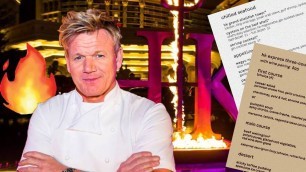 'Gordon Ramsay\'s HELL\'S KITCHEN Restaurant Menu Prices Vegas'