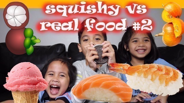 'SQUISHY VS REAL FOOD CHALLENGE Part 2 | TheRempongsHD'