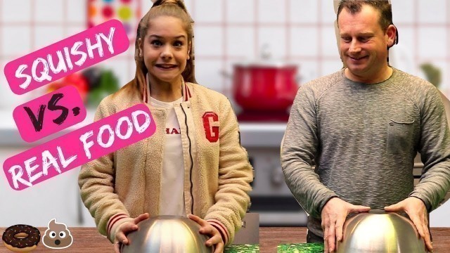 'SQUISHY VS. REAL FOOD CHALLENGE | Emma Keuven'