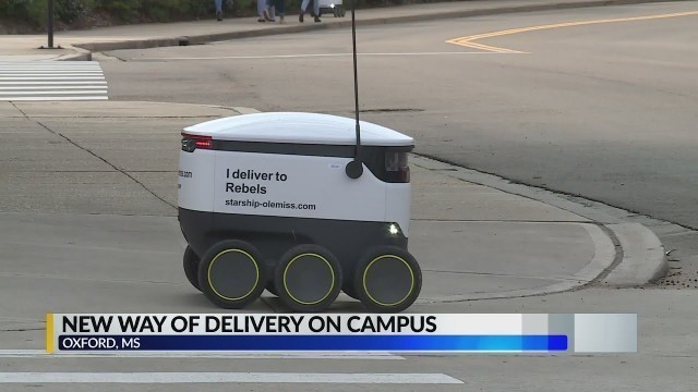 'Ole Miss launches new food delivery robot on campus'