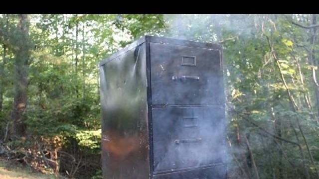 'How to build a smoker barbecue from a file cabinet'