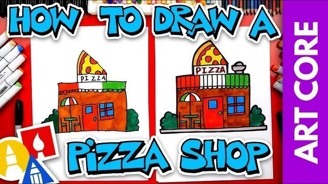 'Art Core: Horizontal & Vertical Lines - How To Draw A Pizza Restaurant'