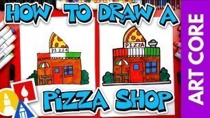 'Art Core: Horizontal & Vertical Lines - How To Draw A Pizza Restaurant'