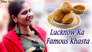 'Lucknow Ka Famous Khasta - Lucknow Oldest Khasta Shop - Lucknow Street Food'