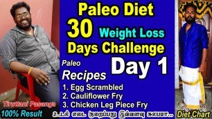 'Paleo Diet 30 Days Challenge Day 1 with Diet Recipes and Daily Budget !World Best Weight Loss Diet!'