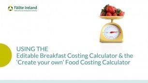 'Using the Breakfast Food Costing Calculators'