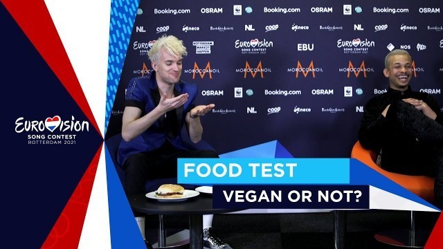 'Benny Cristo, Samanta Tīna and Jendrik - Vegan Food Test Gone Wrong - Eurovision 2021'