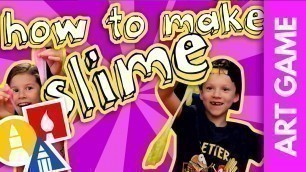 'How To Make Slime + Slime Sculpting Art Game'