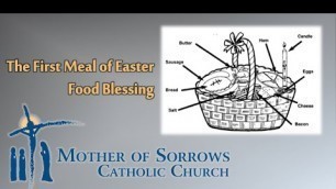 'Virtual Blessing of Easter Food  |  Mother of Sorrows Church  |  Murrysville, PA'