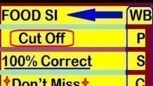 'FOOD SI CUT OFF WBPSC FOOD SI RESULT FOOD SI UPDATE 2018'