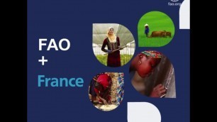 'FAO + France, partnering to achieve food security and prosperity in the world'