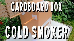 'HOW TO BUILD A CARDBOARD COLD SMOKER - Food Smoker'