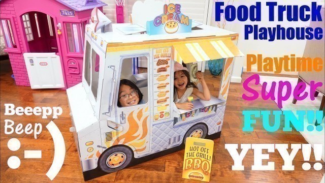 'Children\'s Food Truck Pretend Playtime! Food Toys for Kids. Hulyan and Maya\'s Food Truck Toy! Toys'