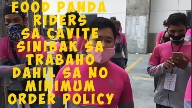 'Food Panda Riders sa cavite  sinibak sa trabaho'