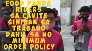 'Food Panda Riders sa cavite  sinibak sa trabaho'